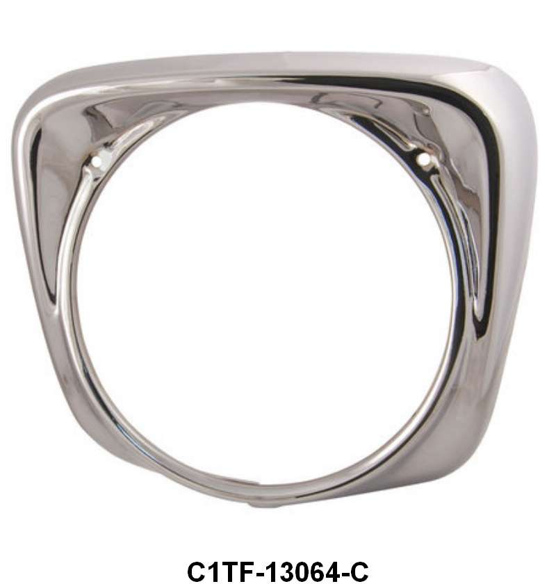 HEADLIGHT DOOR/BEZEL - 61-66 F-100/F-350 LH CHROME