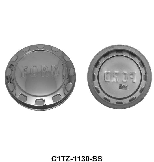 STAINLESS HUB CAP - 61-66 F-100 - WILL FIT 40-48 PASS, 40-66 PICKUP