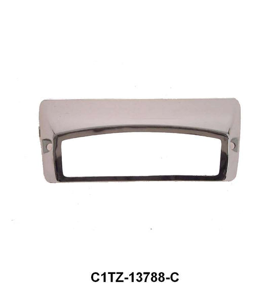 DOME LIGHT LENS CHROME BEZEL - 61-63 F-100/F-350
