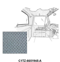PERFORATED CARDBOARD HEADLINER - 61-63 UNIBODY BIG WINDOW