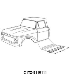 OUTER ROCKER PATCH PANEL - 61-64 F-100/F-350 LH  37-1/2
