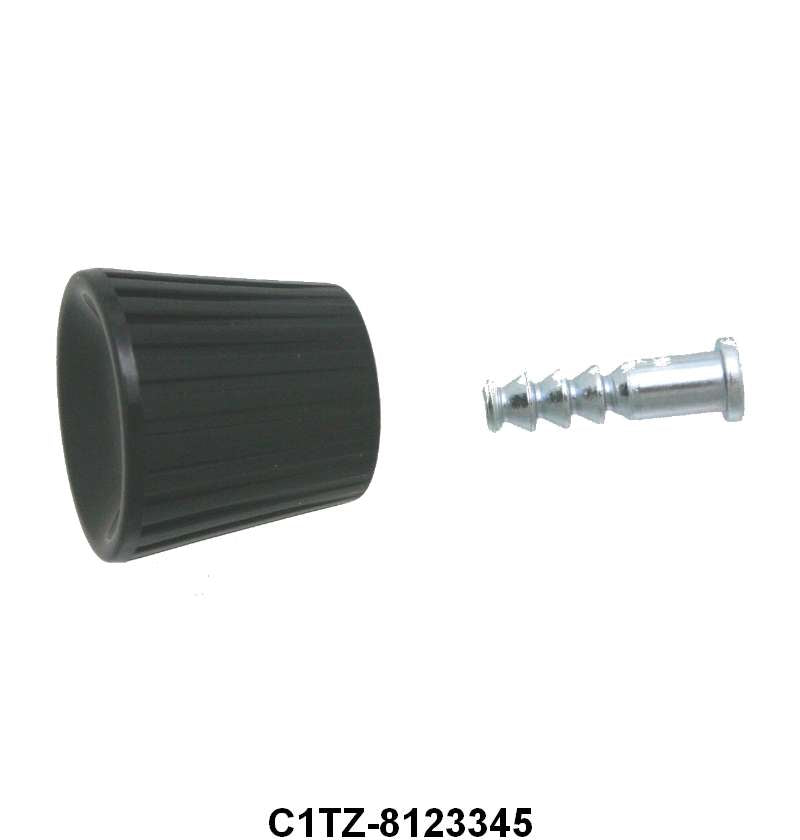 WINDOW CRANK HANDLE KNOB - 61-66 F-100/F-350, 61-67 ECONO BLACK