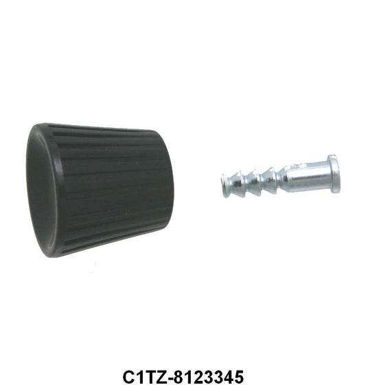 WINDOW CRANK HANDLE KNOB - 61-66 F-100/F-350, 61-67 ECONO BLACK