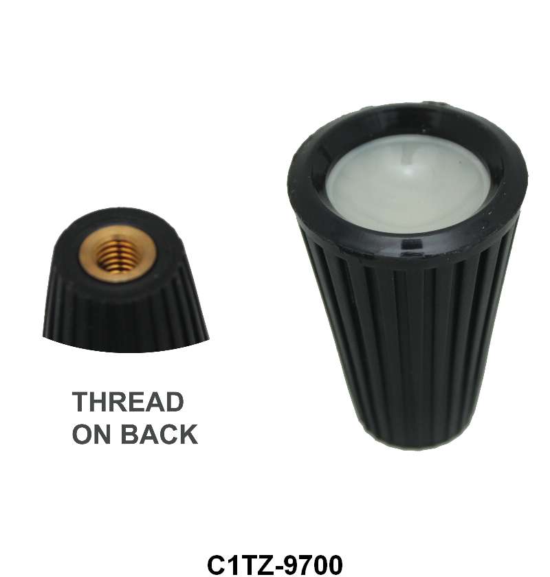 DASH KNOB FOR CHOKE AND AIR VENT - 61-66 F-100/F-350 61-67 ECONO BLACK