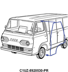 FRONT DOOR SEALS - 61-67 ECONOLINE