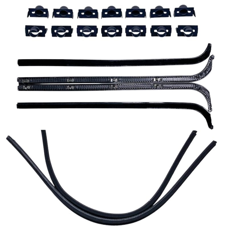 FRONT DOOR WINDOW CHANNEL KIT - 61-67 ECONOLINE VAN/PICKUP