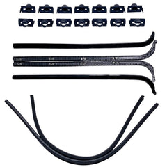 FRONT DOOR WINDOW CHANNEL KIT - 61-67 ECONOLINE VAN/PICKUP