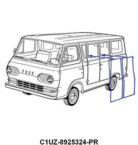SIDE DOOR SEALS OR REAR DOOR SEALS - 61-67 ECONOLINE VAN