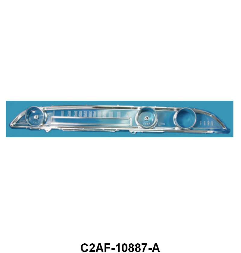 INSTRUMENT CLUSTER BEZEL AND LENS - 62 GALAXIE