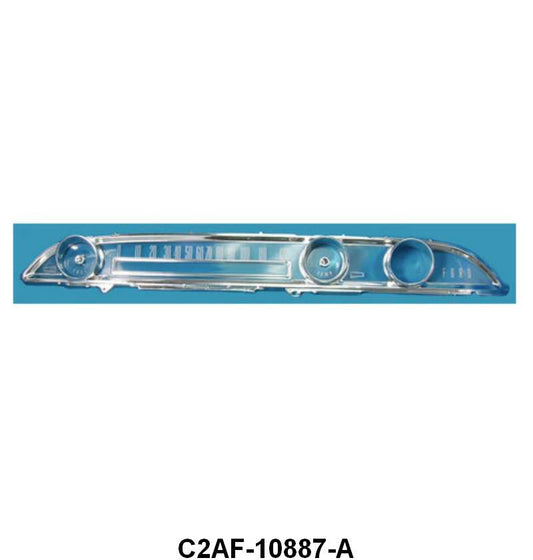 INSTRUMENT CLUSTER BEZEL AND LENS - 62 GALAXIE