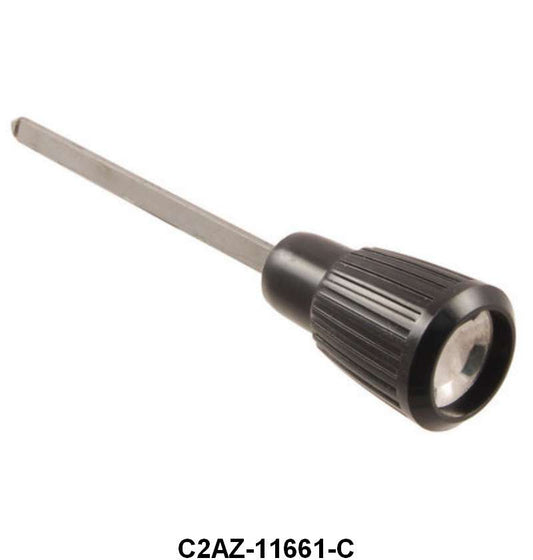 HEADLIGHT SWITCH KNOB WITH SHAFT - 62 GALAXIE  BLACK