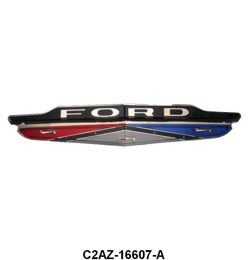 FRONT HOOD PLASTIC EMBLEM - 62 GALAXIE