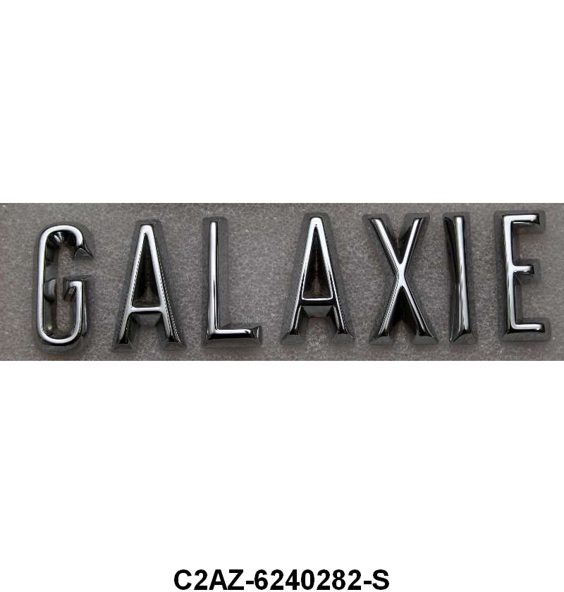 TRUNK OR LOWER PANEL LETTERS - 62-63 GALAXIE SET OF 7