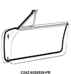 DOOR SEALS - 62 GLX 2DR HARDTOP #65