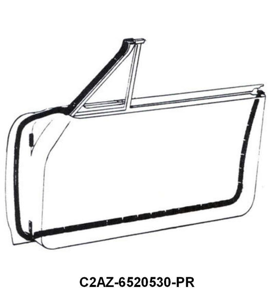 DOOR SEALS - 62 GLX 2DR HARDTOP #65