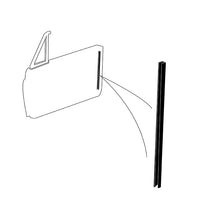 LOCK SIDE LOWER DOOR GLASS RUN - 62 GALAXIE 2-DOOR HARDTOP/CONVERTIBLE