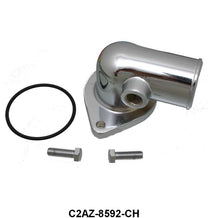 CHROME THERMOSTAT (WATER OUTLET) HOUSING - 67-70 GLX/FRL/MUST 390/427/428 CHROME