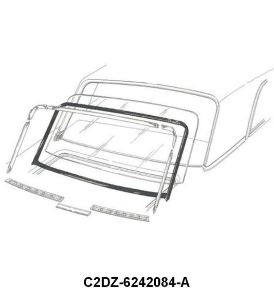 REAR/BACK WINDOW SEAL - 62-65 FALCON SEDAN and 64 COMET SEDAN