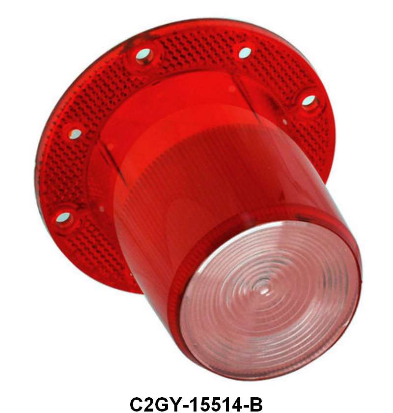 TAIL LIGHT LENS WITH FOMOCO SCRIPT - 62-63 COMET S-22 W/BACK UP