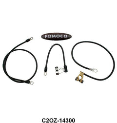 FORD SCRIPT BATTERY CABLE SET - 62-63 FAIRLANE 6cyl & V8, 64-65 FAIRLANE 6cyl