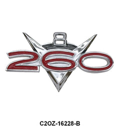 ENGINE SIZE FENDER EMBLEM - 62-63 FRLN, 63 FLCN/RANCHERO 