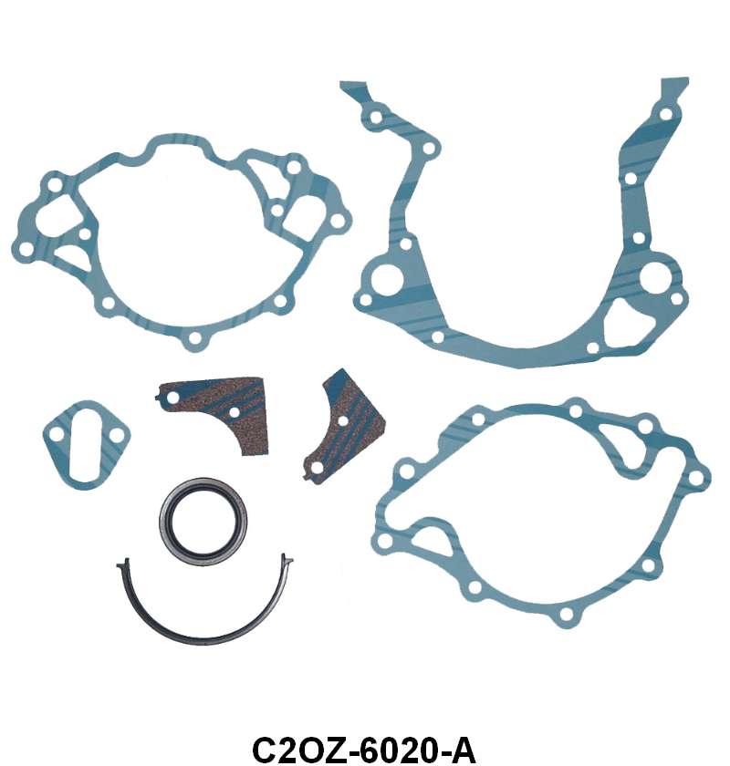 TIMING CHAIN COVER GASKET SET- 62-79 PASS 69-79 F-100 260, 289, 302, 351W