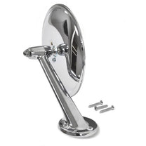 CHROME OUTSIDE MIRROR - 61-67 ECONOLINE LH WITH 6" ROUND HEAD
