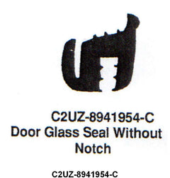 SIDE OR REAR DOOR WINDOW SEALS - 61-67 ECONOLINE VAN W/O NOTCH
