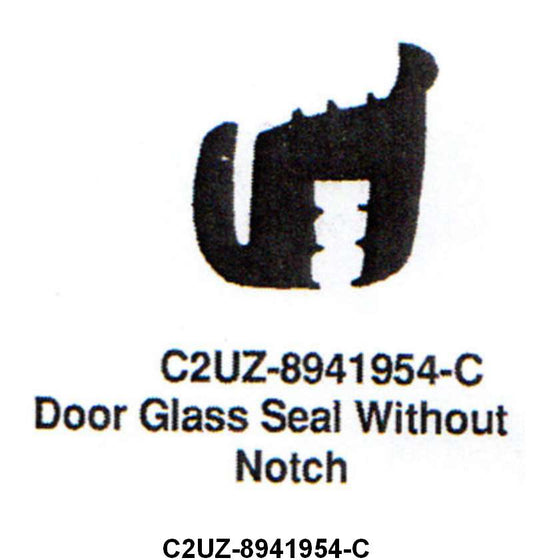 SIDE OR REAR DOOR WINDOW SEALS - 61-67 ECONOLINE VAN W/O NOTCH