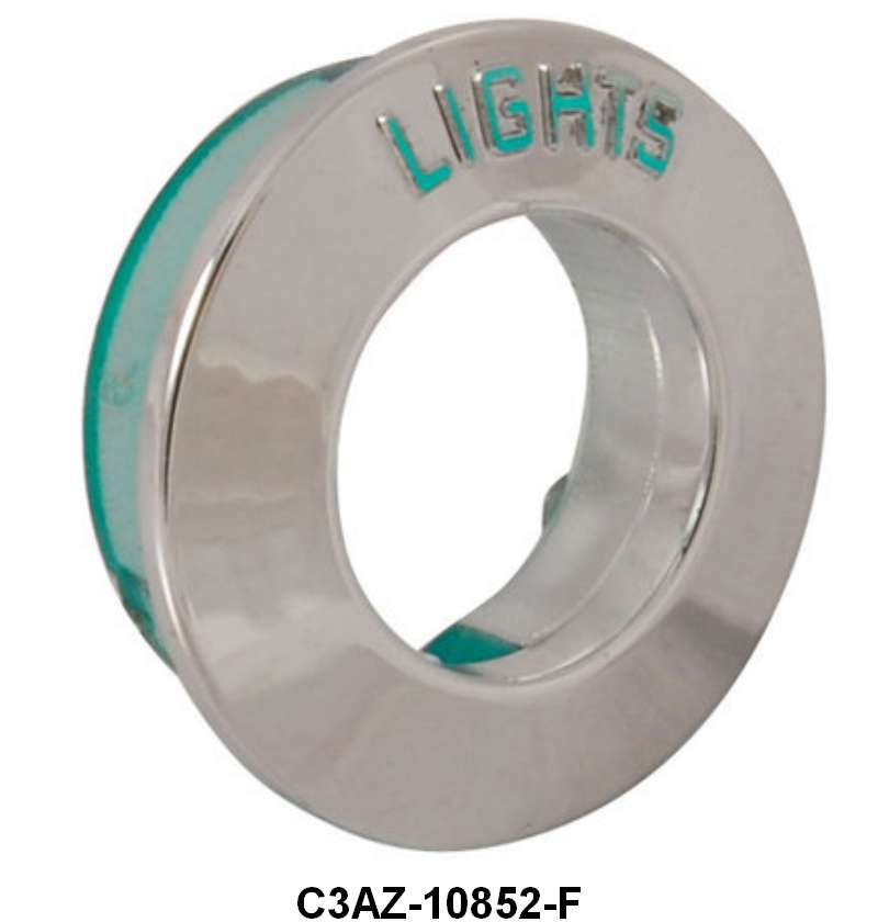 HEADLIGHT SWITCH BEZEL - 62-64 GALXIE "LIGHTS"
