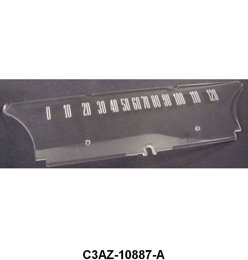 INSTRUMENT BEZEL LENS - 63 GALAXIE SPEEDOMETER