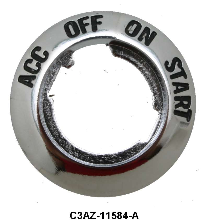 IGNITION SWITCH BEZEL - 61-64 GLX 61-65 FLCN, 61-63 CMT, 62-65 FRLN, 64-66 MUST