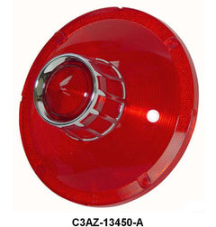 TAIL LIGHT LENS WITH FOMOCO SCRIPT - 63 GLX EXCEPT 500/500 XL W/O BACK UP