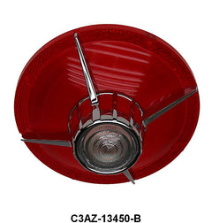 TAIL LIGHT LENS WITH FoMoCo SCRIPT - 63 GALAXIE 500 OR 500 XL WITH BACK UP