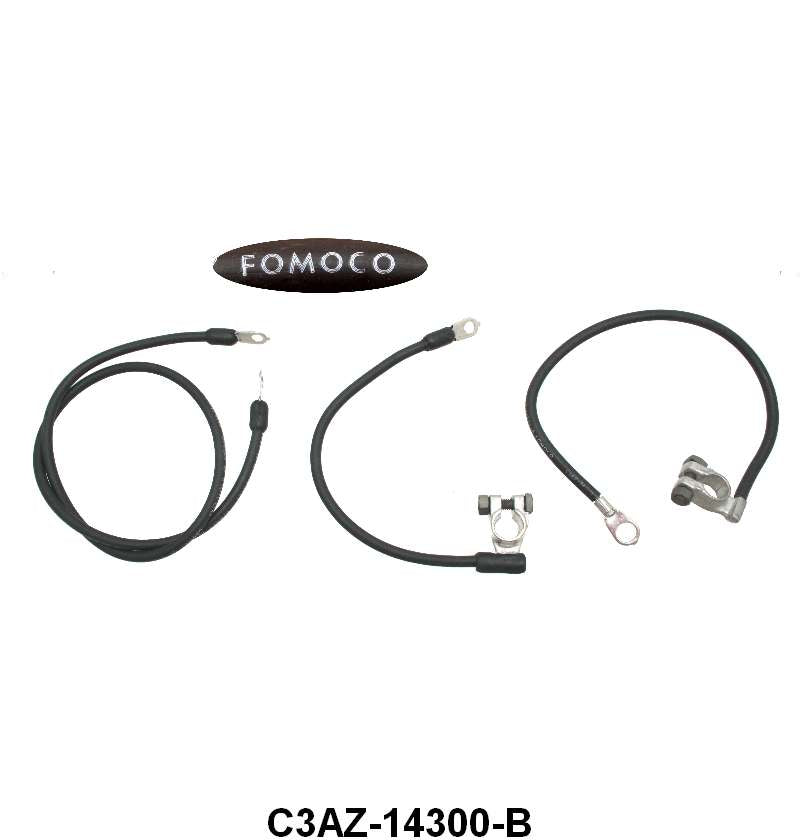 FORD SCRIPT BATTERY CABLE SET - 63 GALAXIE WITH 352