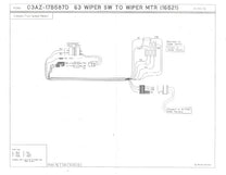 WIPER MOTOR TO WIPER SWITCH HARNESS - 63 GLX W/TWO SPEED