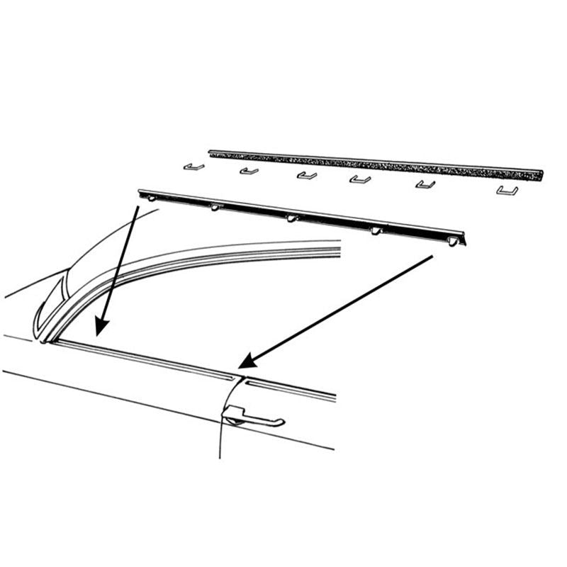 Window Rattlers DOOR AND QUARTER WINDOW ANTI-RATTLERS - 63 GALAXIE 500 XL FASTBACK BODY #63