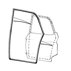 REAR DOOR SEALS - 63 GALAXIE 4DR SDN #54