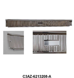 SCUFF PLATES - 63-64 GALAXIE ALL 2DR BODIES, NEEDS DF370 DECAL