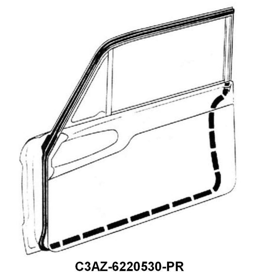 DOOR SEALS - 63-64 GALAXIE 2DR SEDAN #62