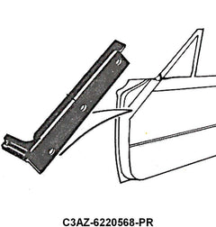 FRONT DOOR INNER DOG LEG SEAL - 61-64 GALAXIE ALL BODY STYLES