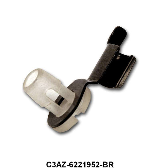 DOOR LOCK ROD CLIP - 64-66 MUST, 64-65 FLCN/FRLN METAL & PLASTIC