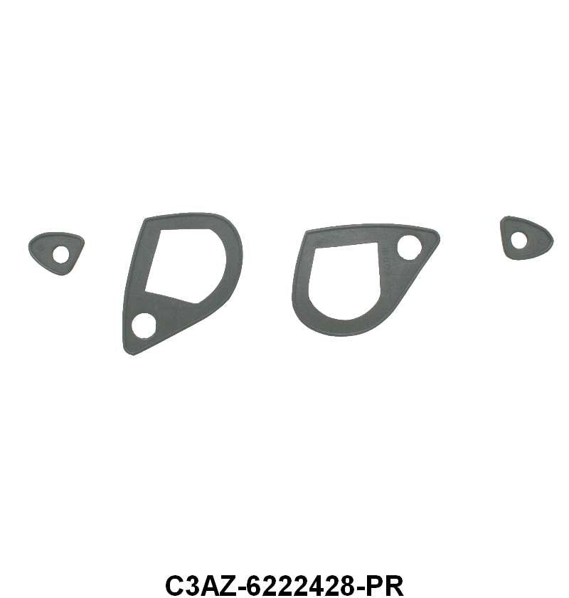 OUTSIDE DOOR HANDLE PADS - 63-64 GALAXIE