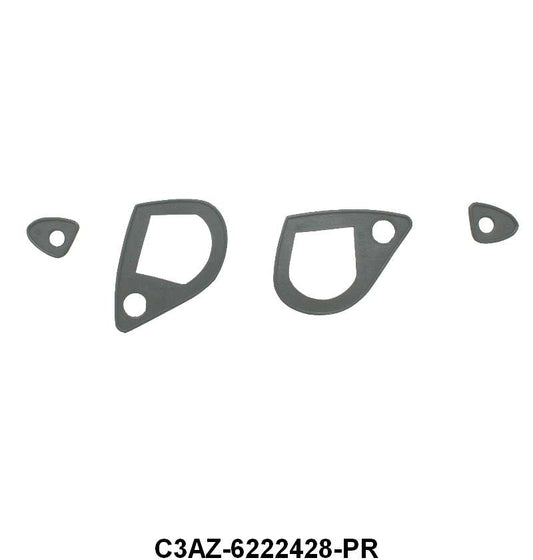 OUTSIDE DOOR HANDLE PADS - 63-64 GALAXIE