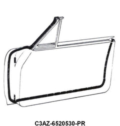 DOOR SEALS - 63 GALAXIE 2DR HARDTOP NOTCHBACK BODY #65