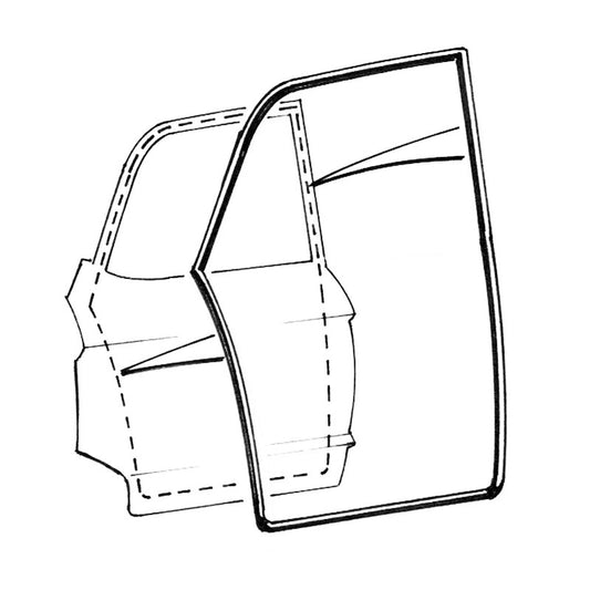 REAR DOOR SEALS - 63-64 GALAXIE 4DR WAGON #71