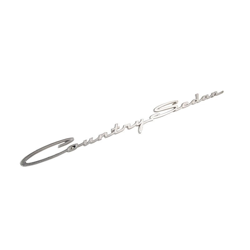 TAILGATE EMBLEM/SCRIPT - 63 GALAXIE WAGON "COUNTRY SEDAN"