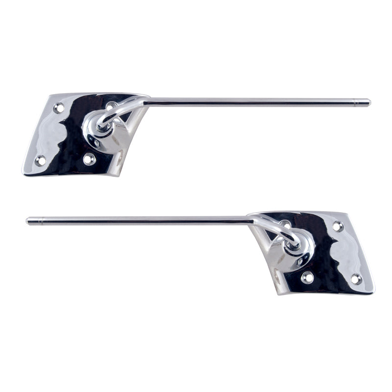 SUN VISOR BRACKETS - 63-64 GALAXIE CONV, before 1-2-64, W/4 HOLE MOUNT