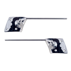 SUN VISOR BRACKETS - 63-64 GALAXIE CONV, before 1-2-64, W/4 HOLE MOUNT