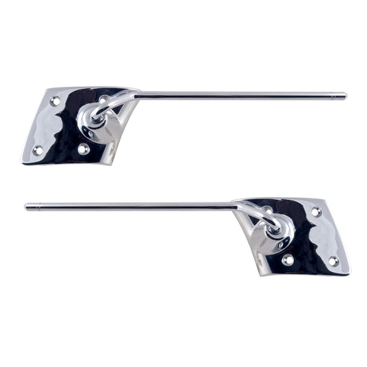 SUN VISOR BRACKETS - 63-64 GALAXIE CONV, before 1-2-64, W/4 HOLE MOUNT